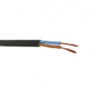 Cable manguera plana  2x0,50mm NEGRA